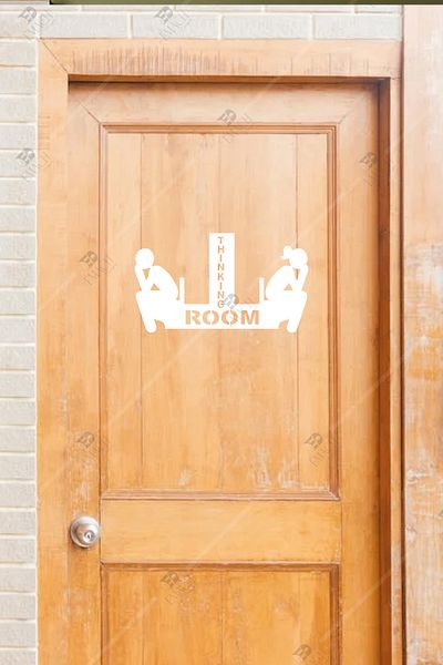 Emach Dizayn Thinking Room WC Door Στολίδι Διακόσμηση πόρτας 35 x 20