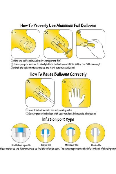 Ezgi Party Store 5 Numerals Foil Helium Balloon 76 cm Rainbow - Birthday Party Set Supplies - 5 Year Balloon