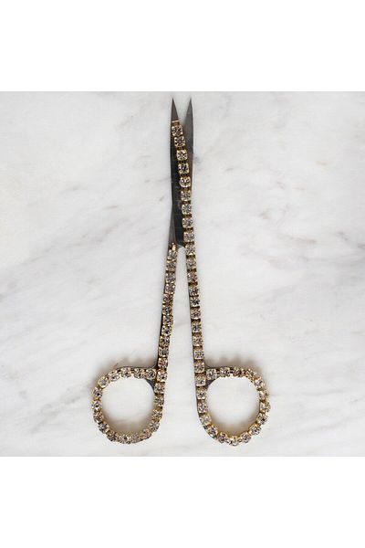 shop Loren Promise and Engagement Scissors with Stones - Silver