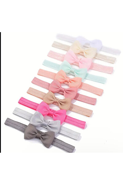 SavBrand Kız Çocuk Bebek Fiyonk  Saç Bandana Modelleri , Bebek Bandana Renkle...