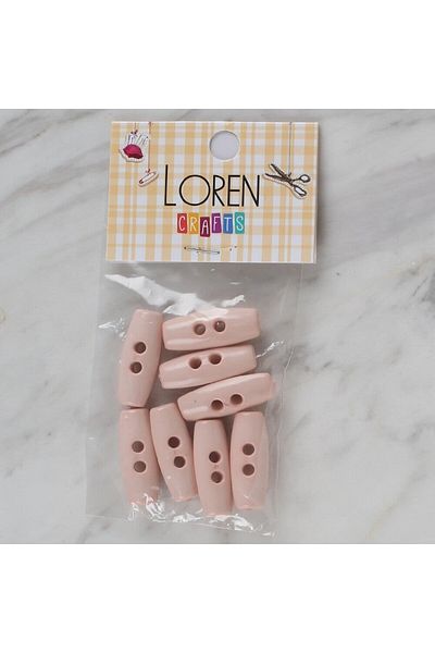 Hangora Loren Crafts Powder Pink 8 Shepherd Buttons - 70