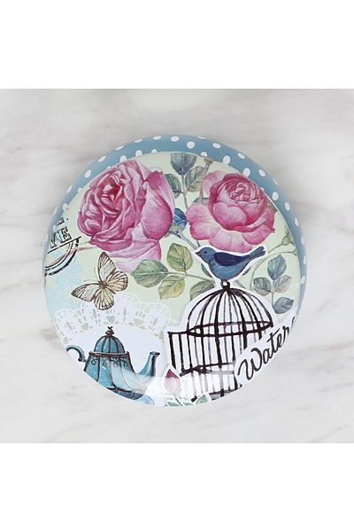 Robinanka Round Loren Metal Storage Box