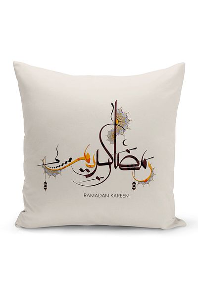 Bertille Home Ramadan Series Double Sided Digital Printed Throw Pillow Case (Ramadan Cushion Cover)