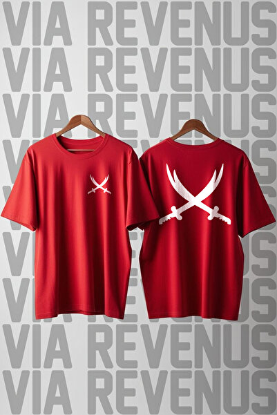 Vordevia Μπλουζάκι Zülfikar με στάμπα με φαρδιά εφαρμογή μπροστά και πίσω