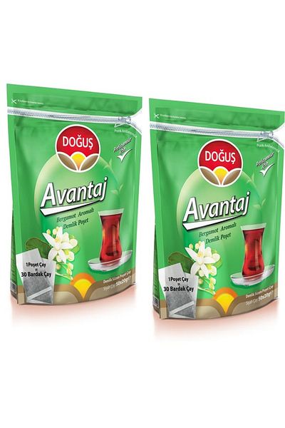 Doğuş Çay Doğuş Teapot Bag Tea Bergamot Flavored Tea Advantage 25X40 Gr 2 Pack