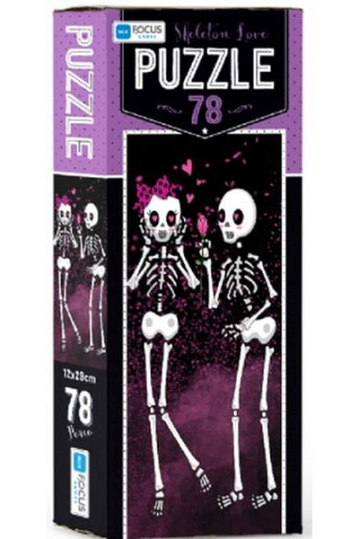 Türk Dil Kurumu Yayınları Blue Focus Skeleton Love - Puzzle 78 Pieces