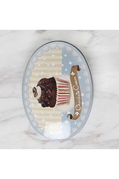 YuBuHOME Loren Metal Oval Storage Box