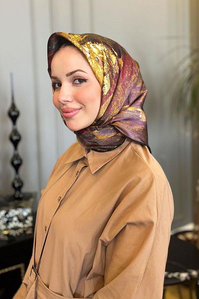 Armine 2023/2024 Autumn Winter Silk Scarf - 9015D-53 - Tivil