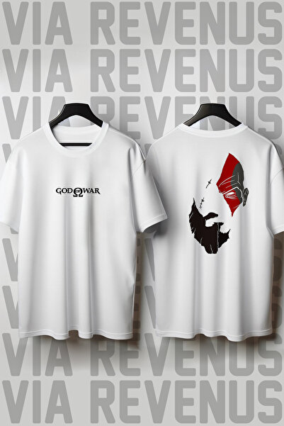 Vordevia Μπλουζάκι God of War με στάμπα με φαρδιά εφαρμογή μπροστά και πίσω