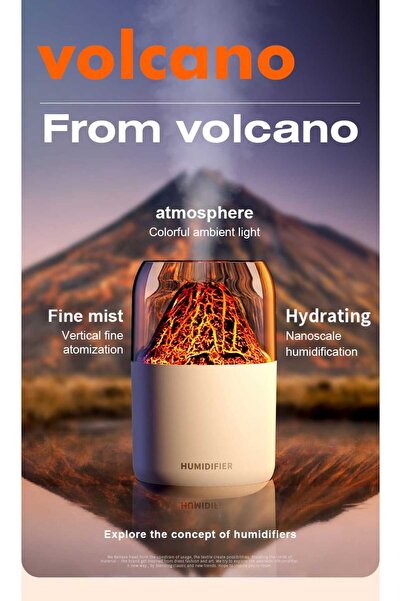 STFAST Oda ve Araç Hava Nemlendirici Buhar Makinesi Volkanik Alev Aroma Difüz...