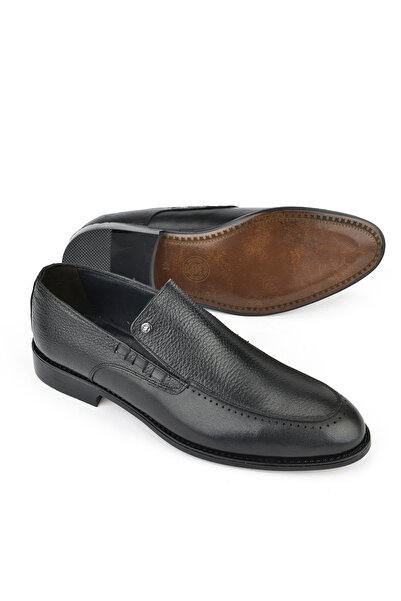 Ziya Ανδρικά κλασικά παπούτσια από γνήσιο δέρμα - 15148Z090 Μαύρο