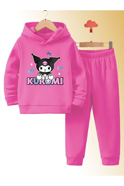 MODA Κορίτσια, Σετ αθλητικών φόρμες με στάμπα Kuromi, Βαμβακερά, Υψηλής ποιότητας, Ειδική και Εγχώρια Παραγωγή