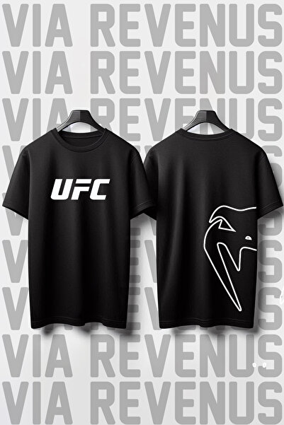 Vordevia Tricou larg tipărit în față și în spate UFC