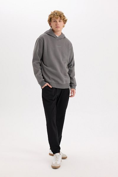 DeFacto Jogginghose mit normaler Passform, Taschen, Basic, gerader Bund, Schnürung, elastisches Bein, D4416AX25SP