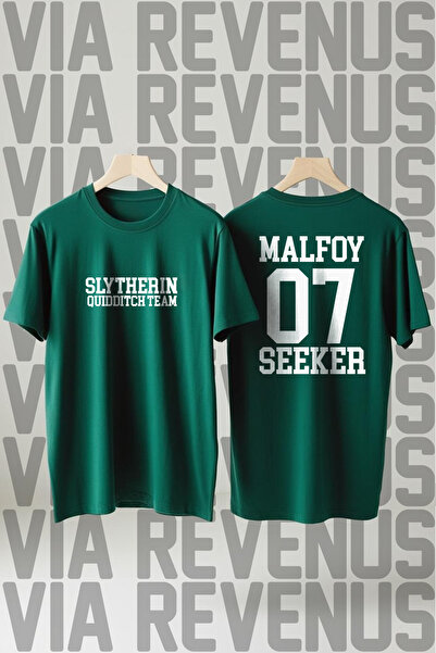 Vordevia Φαρδύ μπλουζάκι με στάμπα Slytherin Quidditch Malfoy