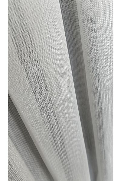 Yuka Cortina din tul din bambus organic fildeș 1/3 pliată densă, fără încrețire, fustă fără pliuri