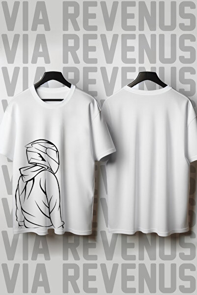 Vordevia Tricou larg cu imprimeu biker
