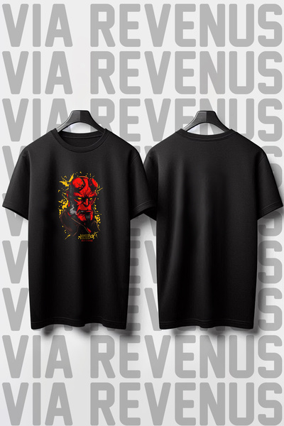 Vordevia Hellboy Štampano široka majica