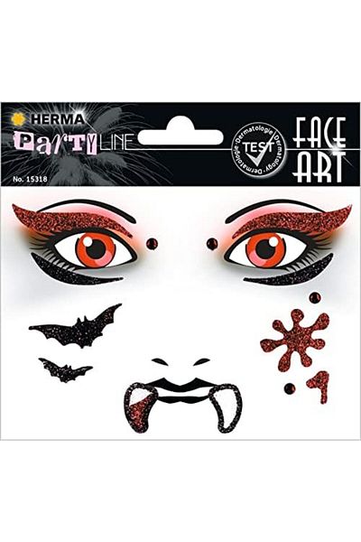STOREMAX Gkcreative Face Art Decor Yuz Sigh Sticker Vampire Strbuyx 1073147