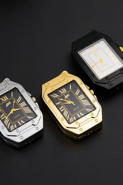 İŞTE BU Kişiye Özel İsimli Saatli Rüzgar Geçirmez Gazlı Çakmak