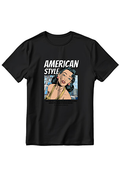 EZG Business Μπλουζάκι AmericanStyle Model με στάμπα, Oversize Unisex, 100% β...