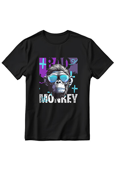 EZG Business Μπλουζάκι BadMonkey Model με στάμπα Unisex Oversize - 100% βαμβά...