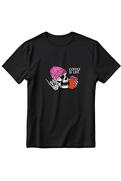 EZG Business Μπλουζάκι Unisex με στάμπα "Coffee Is Life" - 100% Βαμβάκι, Διαπ...