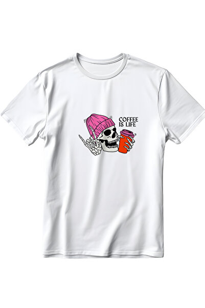 EZG Business Μπλουζάκι Unisex με στάμπα "Coffee Is Life" - 100% Βαμβάκι, Διαπ...