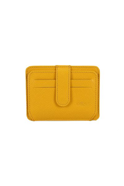 Desa Lerona Yellow Women's Leather Card Holder