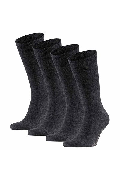FALKE Herren Socken Swing 4er-Pack - Herren, Strümpfe, Uni, 39-46