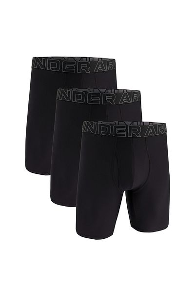 Under Armour Herren Boxershorts, 3er Pack - Performance Tech Long Boxer, Stretch, einfarbig