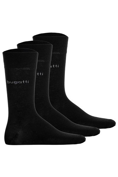 BUGATTI Herren Socken, 3er Pack - Socks Soft Cotton Uni Basic