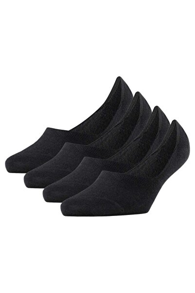 Burlington Damen Füßlinge, 4er Pack – Casual IN, rutschfester Absatz, einfarbig