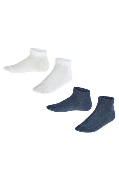 FALKE Kinder Sneakersocken, 2er Pack - Happy, Kurzsocken, einfarbig