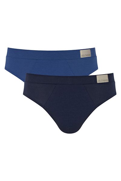 SLOGGI Herren Slips, 2er Pack - GO Natural Brief C2P, Unterhose, Cotton Stretch