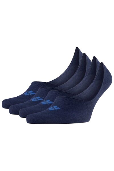 Burlington 4er-Pack Herren Füßlinge – Casual IN, rutschfester Absatz