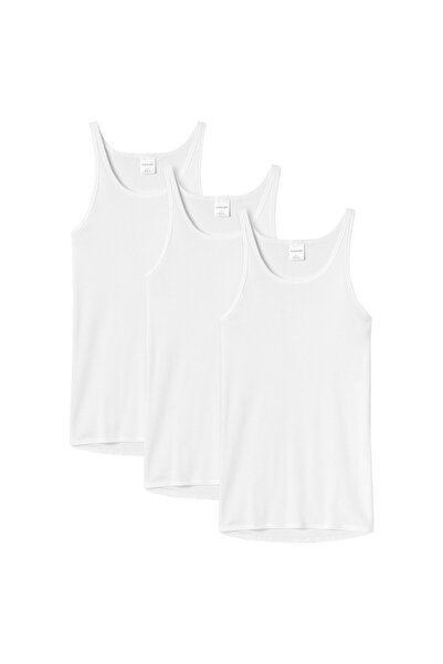 Schiesser Herren Unterhemd 3er Pack - Sport-Jacke, ohne Arm, Original Feinrip...