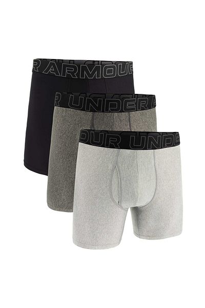 Under Armour Herren Boxershorts, 3er Pack - Performance Tech Boxer Briefs, Stretch, einfarbig