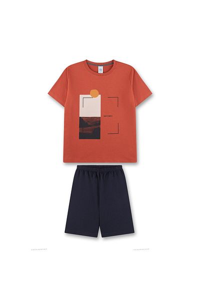 Sanetta Jungen Schlafanzug - Teens, kurz, Nachtwäsche, Pyjama, Baumwolle
