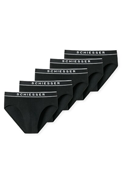 Schiesser Herren Slips, 5er Pack - Serie "95/5", Rio-Slips, Logobund