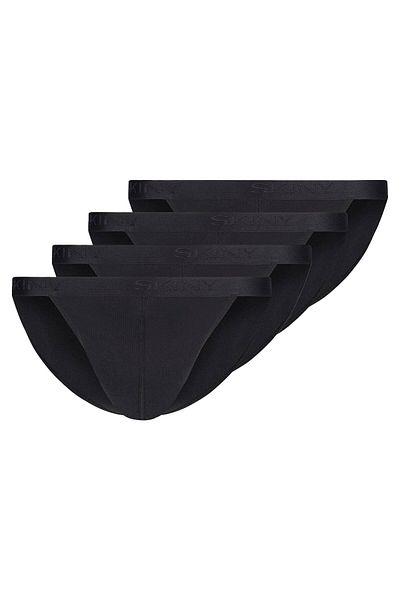 Skiny Herren Tanga-Slip, 4er Pack - Cotton Retro, Unterhose, Feinripp, Baumwolle