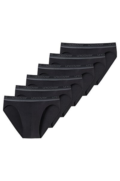 uncover by Schiesser Herren Slip 6er Pack - Rio Slip, Serie "Uncover", Logobund