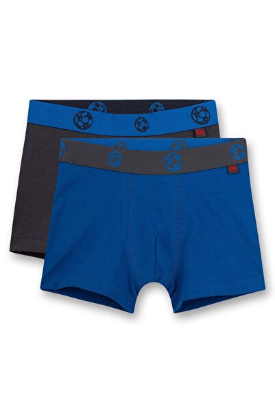 Sanetta Jungen Shorts, 2er Pack - Pants, Unterhosen, Baumwoll-Stretch, Fußball