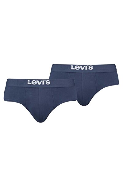 Levi's Herren Slips, 2er Pack - Solid Basic Brief Organic, Logobund