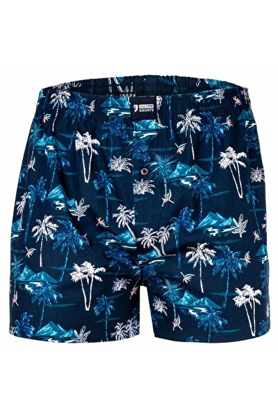 Happy Shorts Herren Web-Boxershorts - American Boxershorts