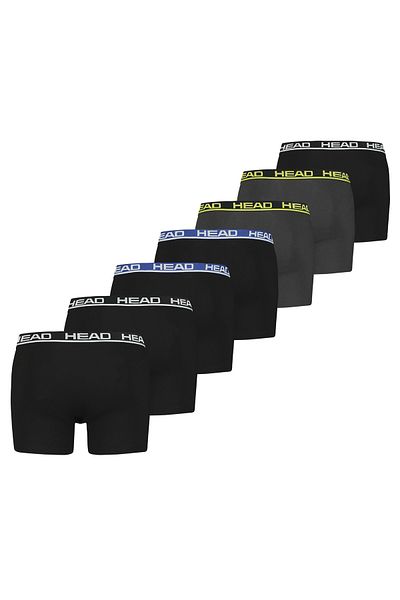 Head Herren Boxershorts, 7er Pack - Basic Boxer Trunks ECOM, Cotton Stretch