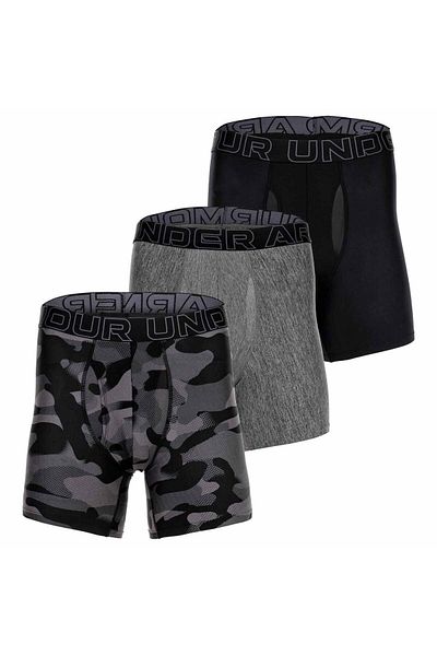 Under Armour Herren Boxershorts, 3er Pack - Performance Tech Boxer Briefs, Camouflage, Stretch