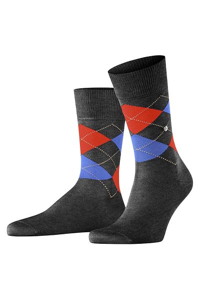 Burlington Herren Socken - Manchester, Rautenmuster, Bio-Baumwolle