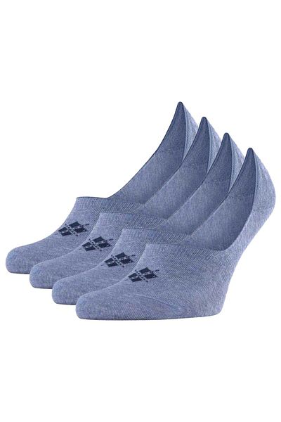 Burlington Herren Füßlinge, 4er Pack - Everyday IN, Anti-Slip Heel, einfarbig