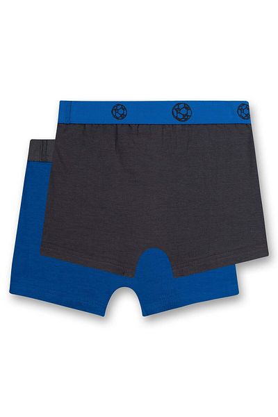 Sanetta Jungen Shorts, 2er Pack - Pants, Unterhosen, Baumwoll-Stretch, Fußball